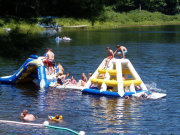 Water Inflatables at Bluegill Lake