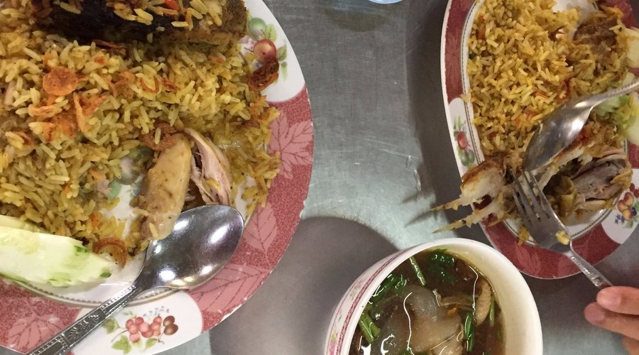 ข้าวหมกปลา ข้าวหมกไก่ ซุปไก่