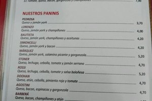 Speisekarte