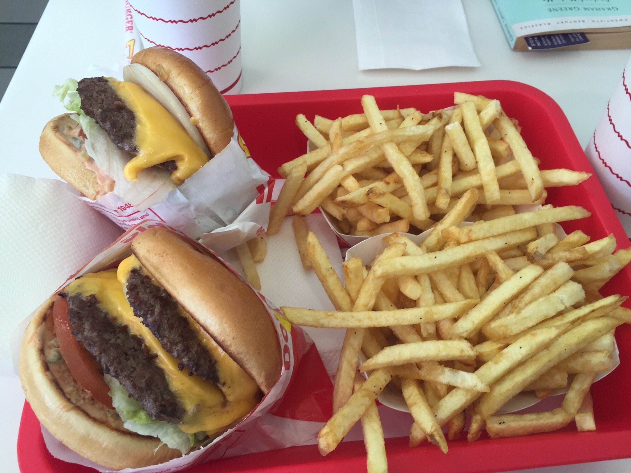 IN-N-OUT ロングボード デッキ USDM バーガー（はじめての「In-N