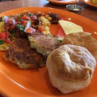 Chorizo Scramble and Breakfast burrito
