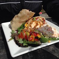 Seafood Platter, Chicken Wrap & Fish n' Chips