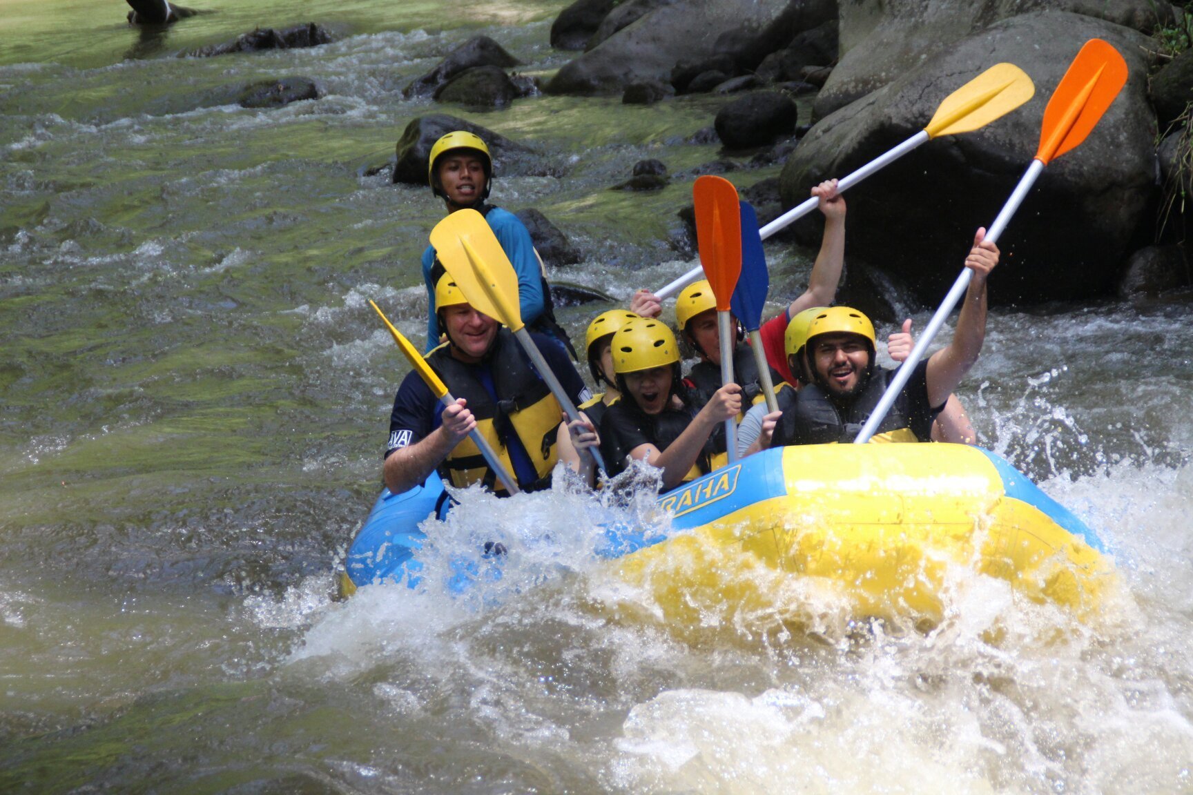 White water rafting on Ayung River Bali