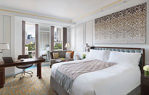 InterContinental Singapore, an IHG Hotel in Singapore, image may contain: Home Decor, Interior Design, Furniture, Bed