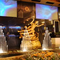 Small-Scale Version of Manhattan's Rockefeller Plaza at Jakarta's Grand Indonesia Shopping Town.