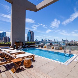 ModernHaus SoHo in New York City, image may contain: Penthouse, Book, Plant, Bed