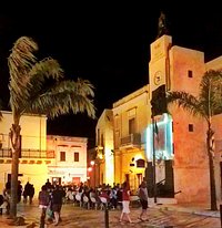 L'ingresso al centro storico di Maruggio con la Torre dell'Orologio
