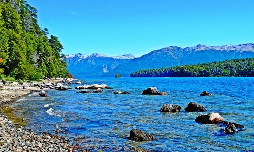 Lago Nahuel Huapi - Ribera del Hotel Melewe y alrededores