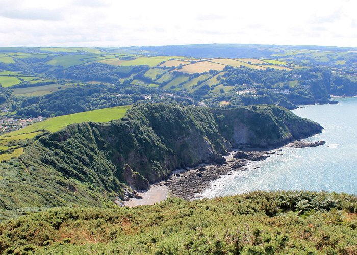 View from the SW coast path and overlooking Combe Martin