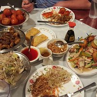 Amazing meal. 7 stars around the moon on the right. Best ginger chicken ever!