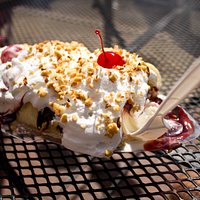 Banana split from our visit a few years ago