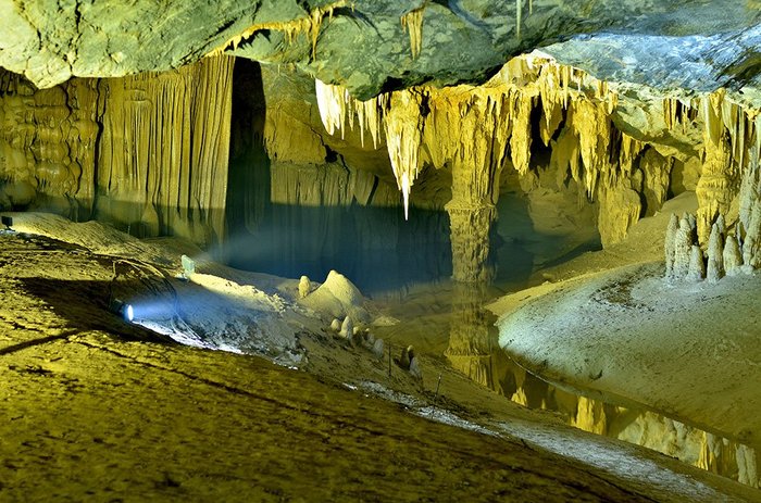 inside the cave