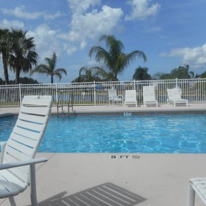 Pool area at Willow Lakes