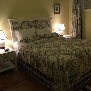 An example of one of the rooms - all fabric brought from France