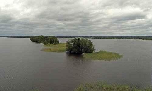 Aerial photo of Köyliön Kirkkokari