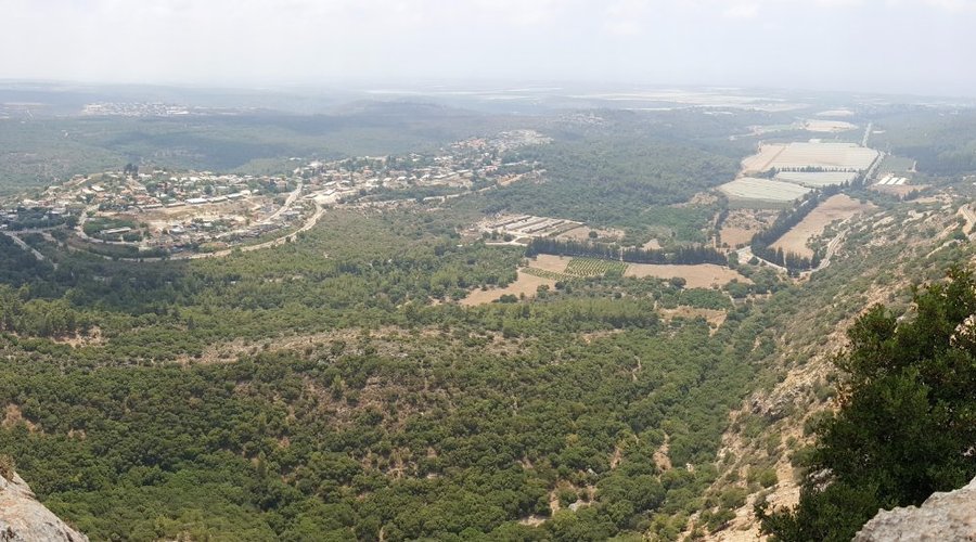View near Keshet Cave
