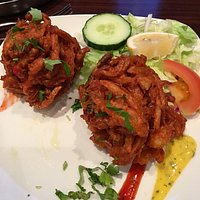 Huuuuge onion Bhajis yum