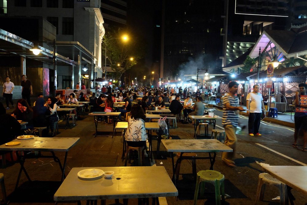 Street closing down at Night