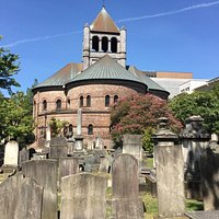 A view across from the graveyard