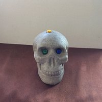 Tête de mort en sable