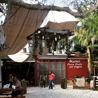Entrance to main building where you order and shop.