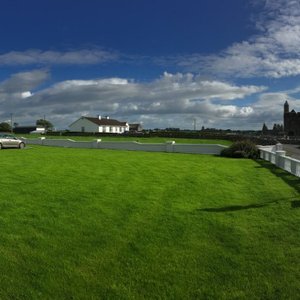 View of B&B and monastery.