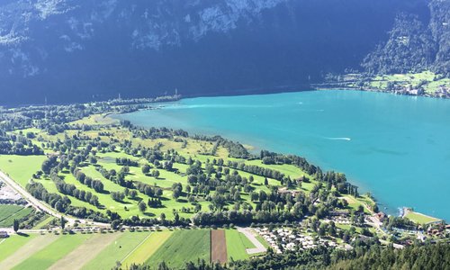Aussicht auf dem Golfplatz Interlaken-Unterseen