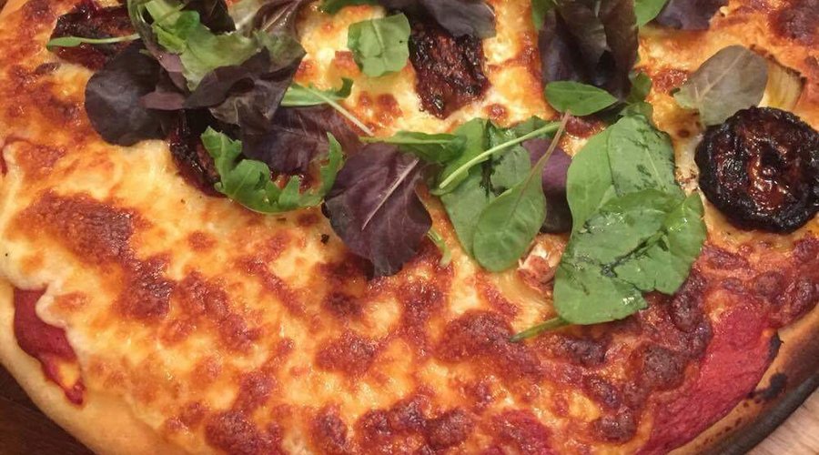 Goats cheese pizza