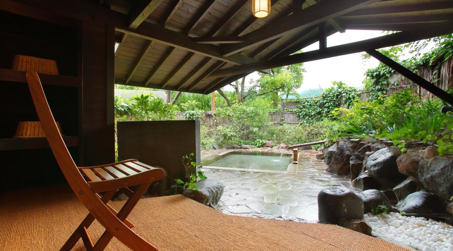 One of private open air hot spring