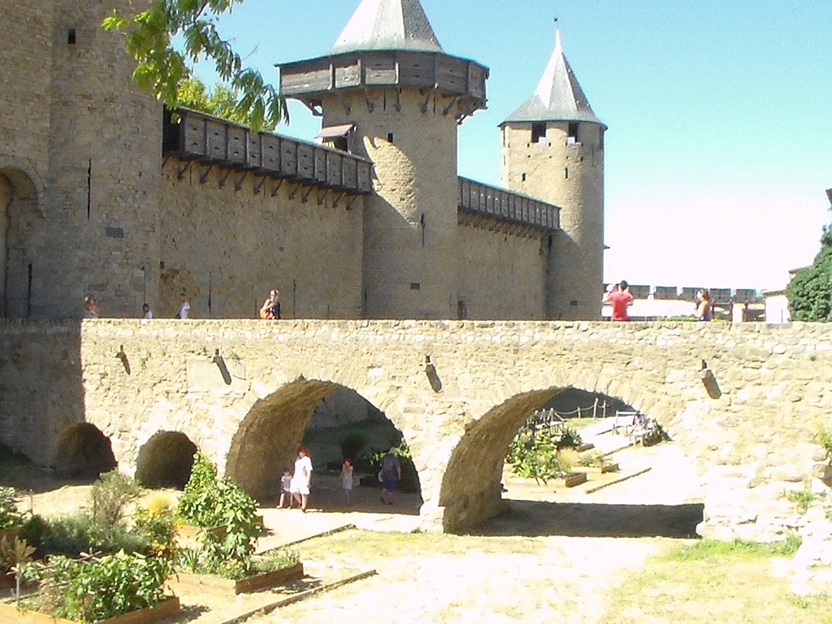 Carcassonne Aude France 05/26/20 Entrance to Carcassonne-Salvaza