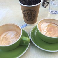 Flat whites . .
