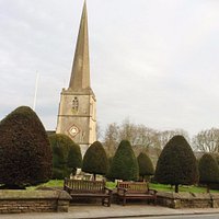 enthralling sculptured Yews in the churchyard.