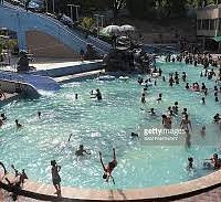 The magnificent pool of the park. This is the end of it where all of its five major rides merge