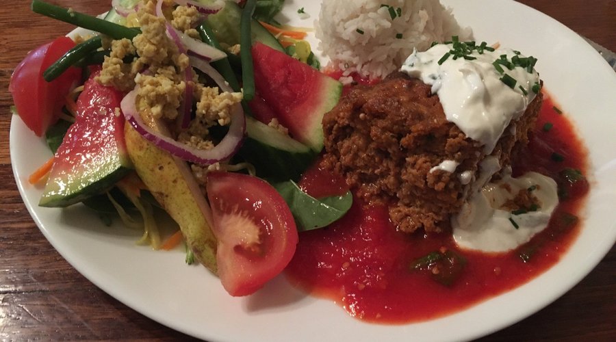 Heerlijke roodbaars en meatloaf!