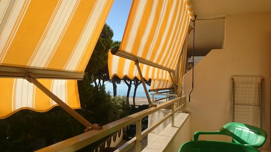 Beach in front of apts, & view from balcony