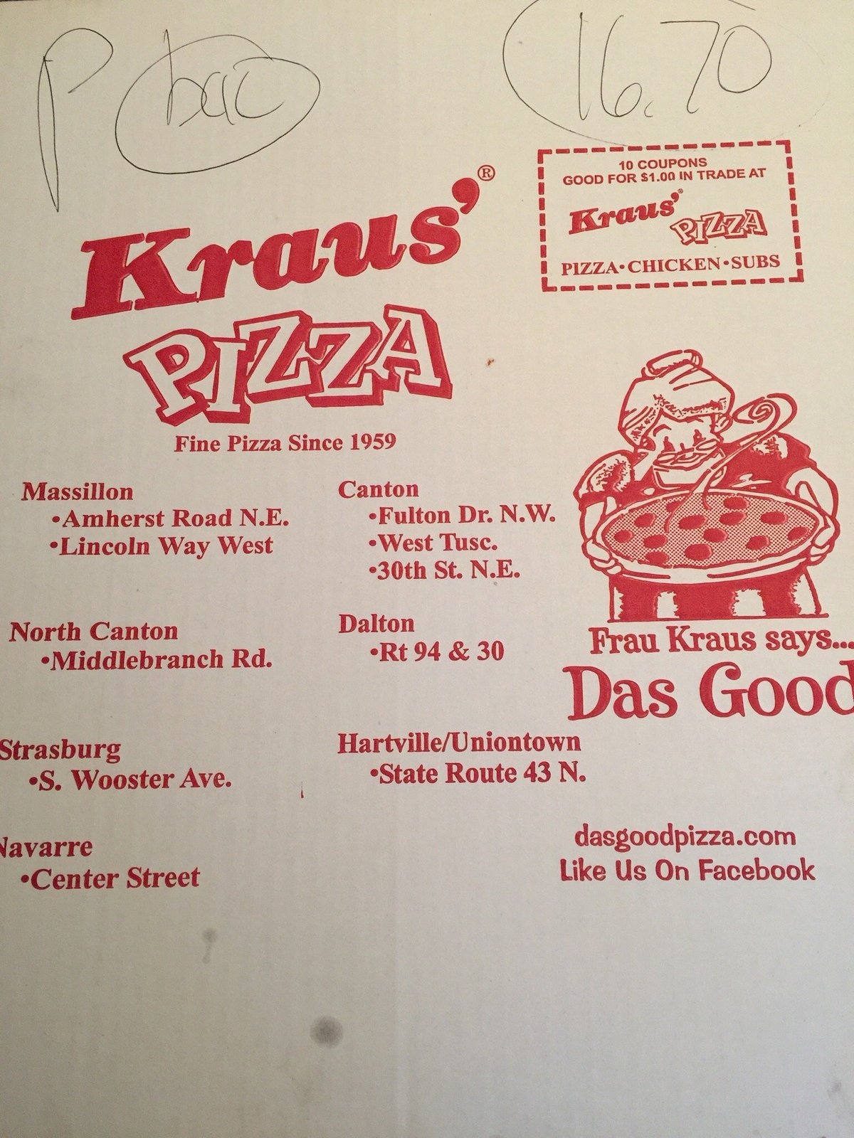 Kraus Pizza Canton 5006 Tuscarawas St W Updated 2024 Restaurant Reviews Menu And Prices