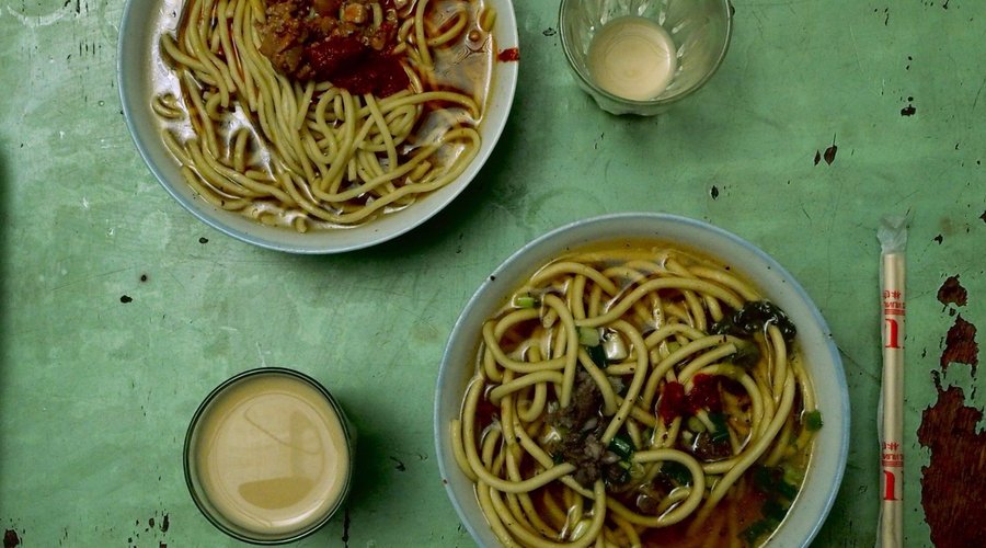 Tibetan noodles & Sweet tea