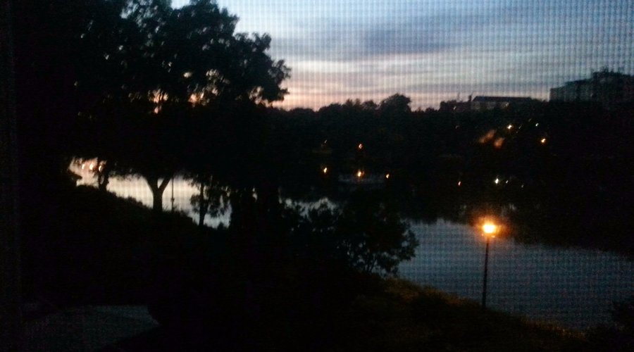 Outside our window, here comes the sun.