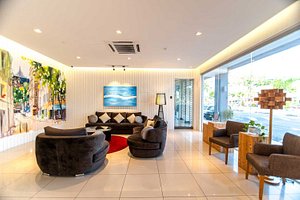 Sunflower Hotel Melaka in Melaka, image may contain: Living Room, Indoors, Couch, Foyer