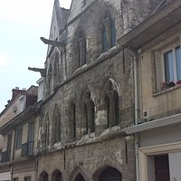 House of the Templars in the middle of an otherwise everyday-looking street!