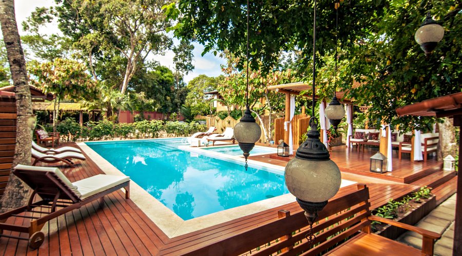Área da piscina