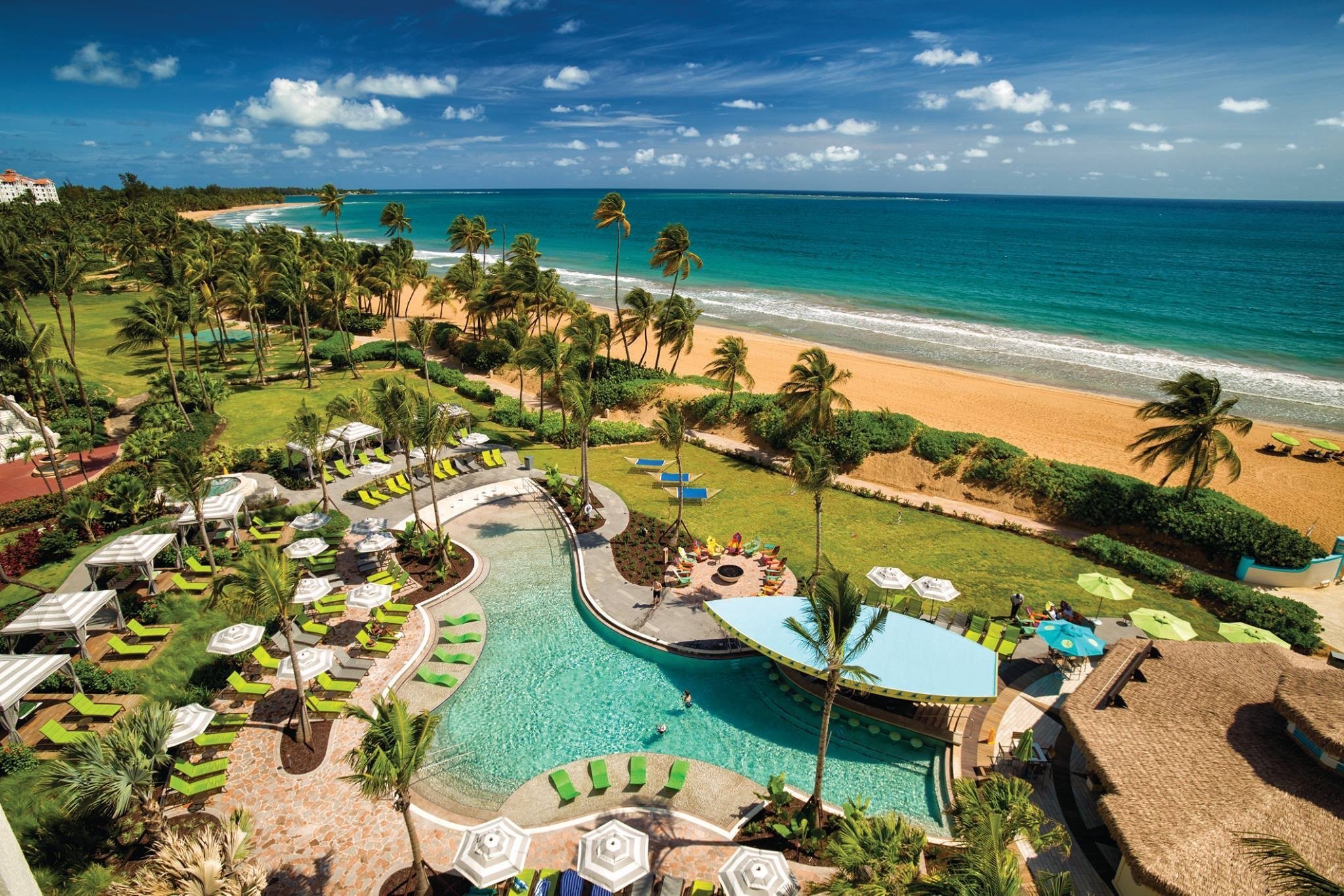 WYNDHAM GRAND RIO MAR PUERTO RICO GOLF BEACH RESORT R O Grande   Margaritaville Pool Sunrise 