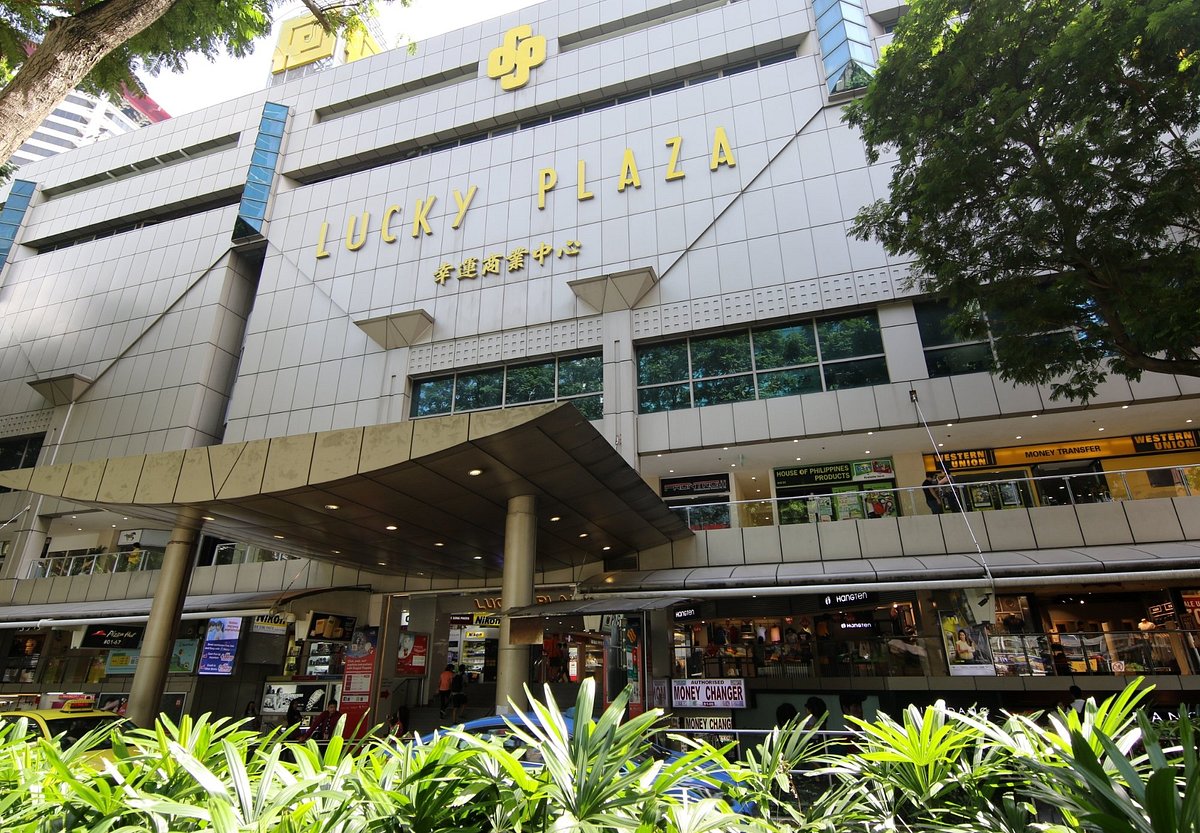 Street Level View of Ngee Ann City Shopping Center in the Daytime
