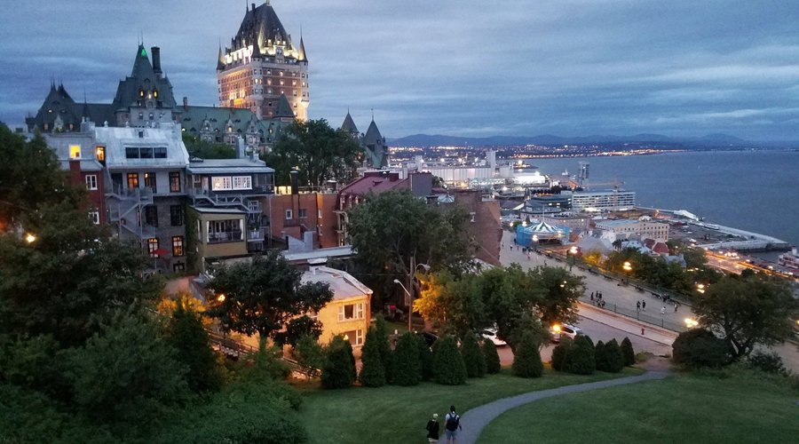 Only steps away, a view as such