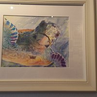 Sea turtle watercolor