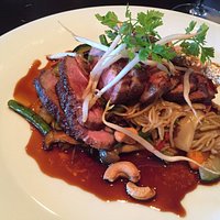 Duck with noodles