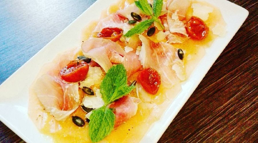 Carpaccio de melon et Parme