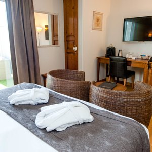 The Privilege Double Room with Terrace at the Hotel de l'Horloge