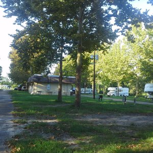 sites and outside of shower/laundry building