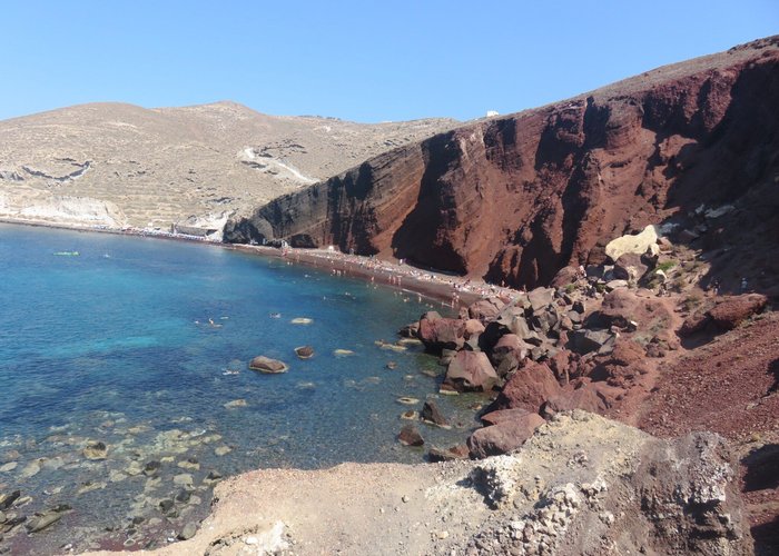 Red beach a Santorin